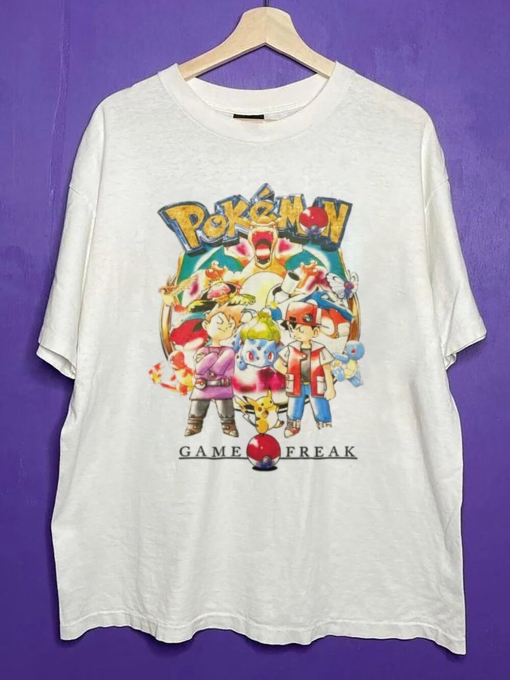 Vintage Pokémon Game Freak Shirt, Pokémon Shirt, Cartoon Shirt, Game Freak Shirt
